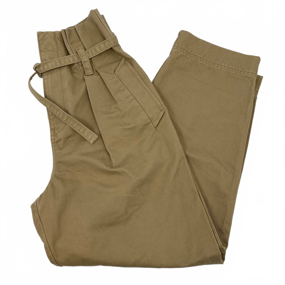Madewell Tan Tie Waist Wide Leg Pants | Size Regular 2